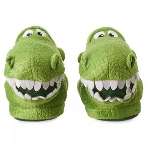 NEW Disney green Rex slippers in SIZE 5/6 NWT